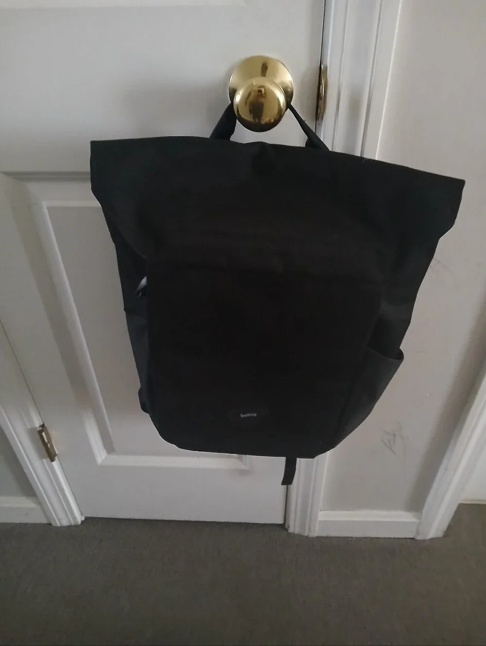 Bellroy Black Roll-Top Daypack Backpack
